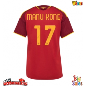 AS Roma Manu Kone #17 Replica Home Stadium Shirt for Women 2026-27 Short Sleeve